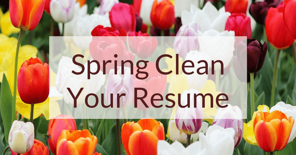spring clean your resume